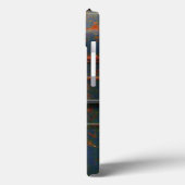 Cornell Rugged Rust Monogram Case-Mate iPhone Case (Achterkant / Links)