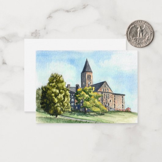 Cornell University Library Postcard-style Notitiekaartje (Voorkant / Achterkant in situ)