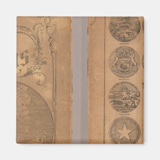 Cornell's metgezelatlas magneet (Voorkant)