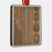 Cornell's metgezelatlas metalen ornament (Rechts)