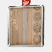 Cornell's metgezelatlas metalen ornament (Links)