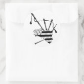 Cornemuse Bretonne Ronde Sticker (Tas)