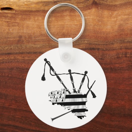 Cornemuse Bretonne Sleutelhanger (Voorkant)