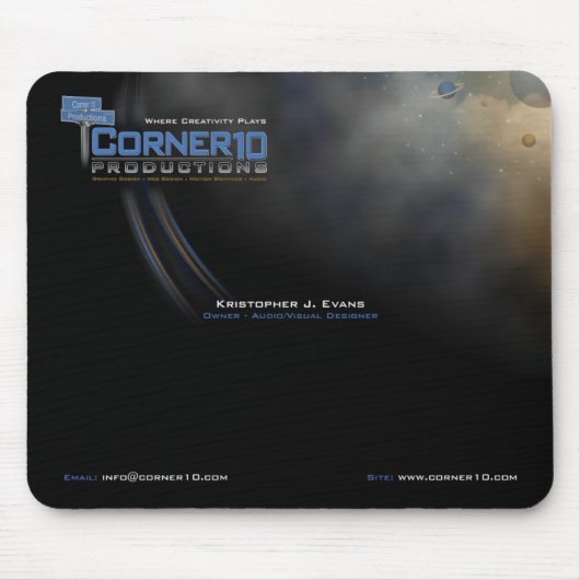 Corner 10 Productions Mousepad Muismat (Voorkant)