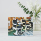 Corner Barber Shop Briefkaart (Staand voorkant)