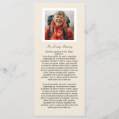 Corner Flowers Celebration of Life Programme Programmakaart (Achterkant)