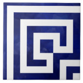 Corner Greek Meander - Grieks sleutel Ornament Tegeltje (Voorkant)