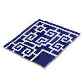 Corner Greek Meander - Grieks sleutel Ornament Tegeltje (Zijkant)