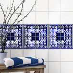 Corner Greek Meander - Grieks sleutel Ornament Tegeltje<br><div class="desc">Corner Greek Meander - Grieks sleutel Ornament</div>