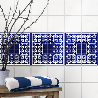 Corner Greek Meander - Grieks sleutel Ornament Tegeltje