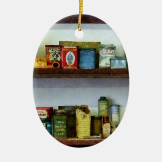 Corner Grocery Store Keramisch Ornament (Voorkant)
