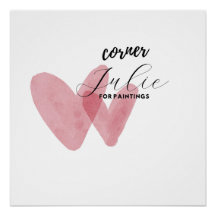 Corner Julie – Elegant Hart Kunstprint