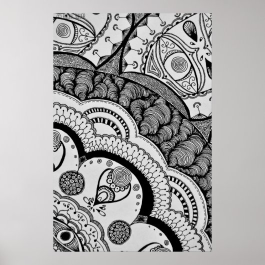 Corner Mandala. Poster (Voorkant)