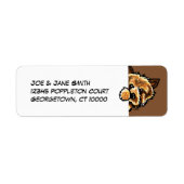 Corner Norwich Terrier Etiket (Voorkant)