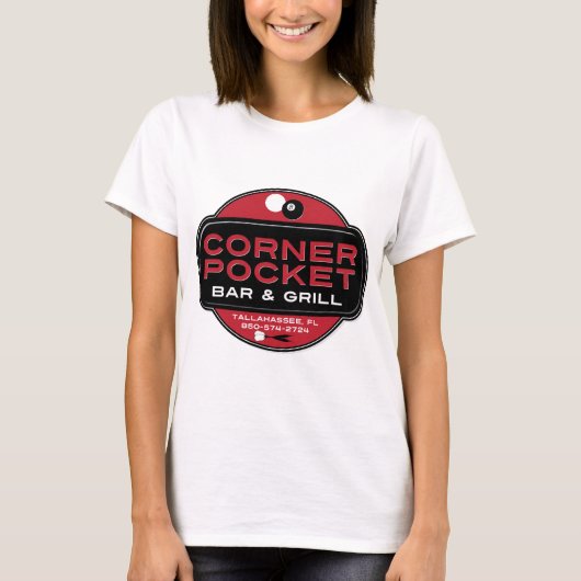 Corner Pocket Bar en grille - RED T-shirt (Voorkant)