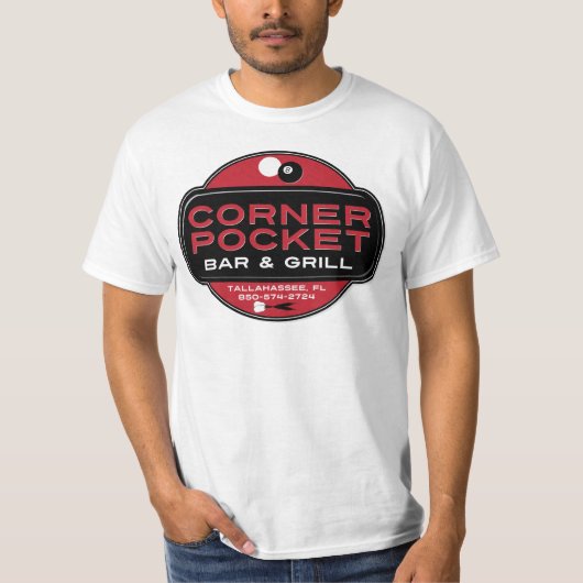 Corner Pocket Bar en Grille - ROOD T-shirt (Voorkant)