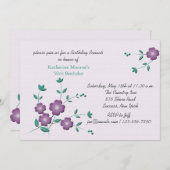 Corner Posies Uitnodiging (Voorkant / Achterkant)