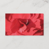 Corner Red Foral Visitekaartje (Achterkant)