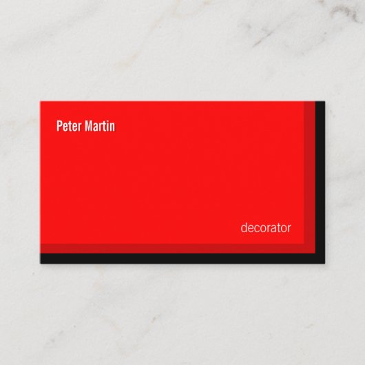 Corner Reds-kaart Visitekaartje (Voorkant)