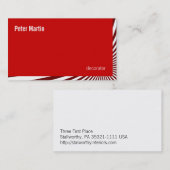 Corner Reds-kaart voor herbranden Visitekaartje (Voorkant / Achterkant)