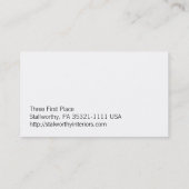 Corner Reds-kaart voor herbranden Visitekaartje (Achterkant)