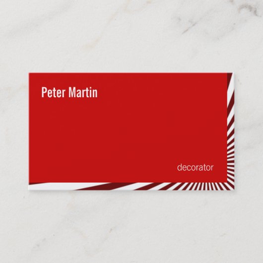 Corner Reds-kaart voor herbranden Visitekaartje (Voorkant)