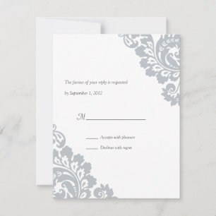 Corner Scroll Reply RSVP Kaartje