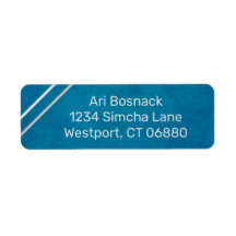 Corner Stripe Return Address Labels