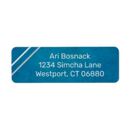 Corner Stripe Return Address Labels