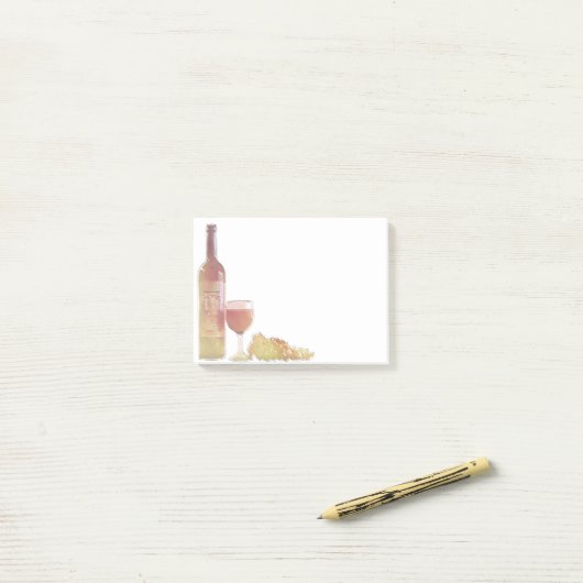 Corner Wine Pastel Post-it® Notes (Op bureau)
