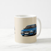 Cornering Peugeot 505 - blauw - Koffiemok (Voorkant rechts)