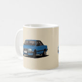 Cornering Peugeot 505 - blauw - Koffiemok (Voorkant links)