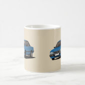 Cornering Peugeot 505 - blauw - Koffiemok (Center)