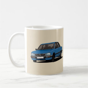 Cornering Peugeot 505 - blauw - Koffiemok