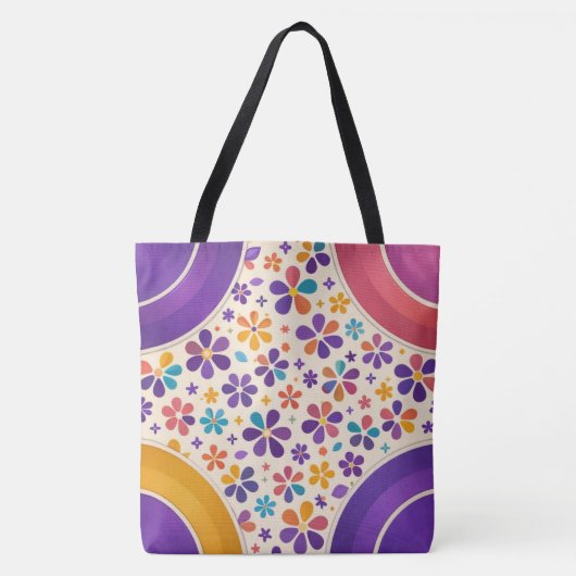 Cornerstone Bloom — Royal Violet Variant Tote Bag (Voorkant)