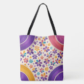 Cornerstone Bloom — Royal Violet Variant Tote Bag (Achterkant)