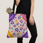 Cornerstone Bloom — Royal Violet Variant Tote Bag (Dichtbij)