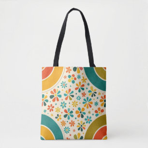 Cornerstone Blossom Mid‑Century Tote Bag