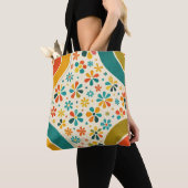 Cornerstone Blossom Mid‑Century Tote Bag (Dichtbij)