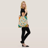 Cornerstone Blossom Mid‑Century Tote Bag (Op model)