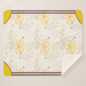 Cornerstone Blossom Olijf Sherpa Deken (Voorkant (horizontaal))