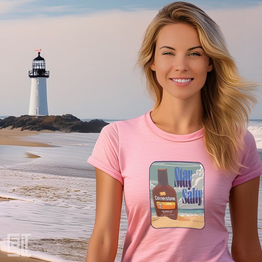 Cornerstone Stay Salty Official Salt Gear Tri-Blend Shirt