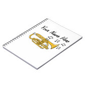 Cornet Brass Muzikant Muziekdocent Custom Notitieboek (Linkerzijde)