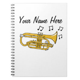 Cornet Brass Muzikant Muziekdocent Custom Notitieboek