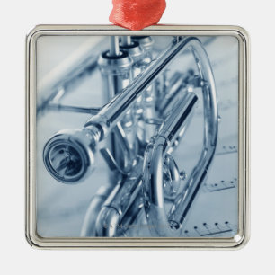Cornet Metalen Ornament