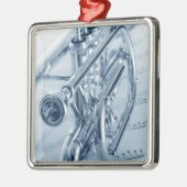 Cornet Metalen Ornament (Links)