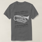 Cornet Player Cornetist Messing Muzikant T-shirt (Design voorkant)