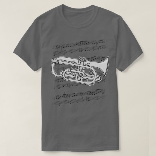 Cornet Player Cornetist Messing Muzikant T-shirt (Design voorkant)