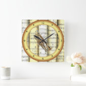 Cornet ~ Rolling Sheet Music ~ Gold Ring ~ * ~ Vierkante Klok (Huis)