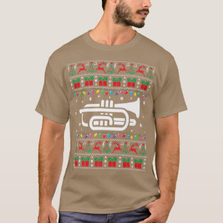 Cornet Ugly kerstSweater Cornet Xmas Lights F T-shirt